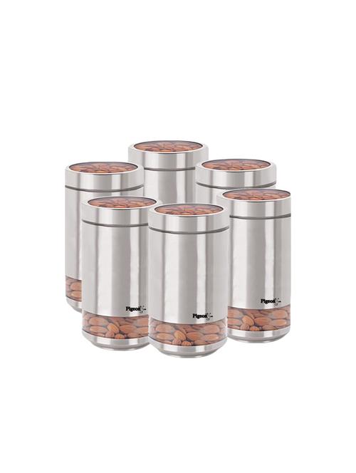 stainless steel set of 6 containers(1000 ml) - 14571521 - Very Small Image - 1