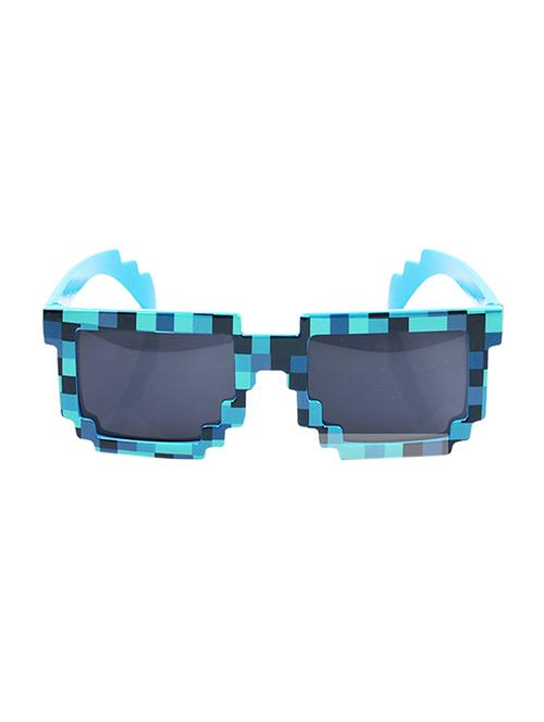 alpha man " blue color 3d checkered frame" sunglass for mens - 14571623 - Very Small Image - 1