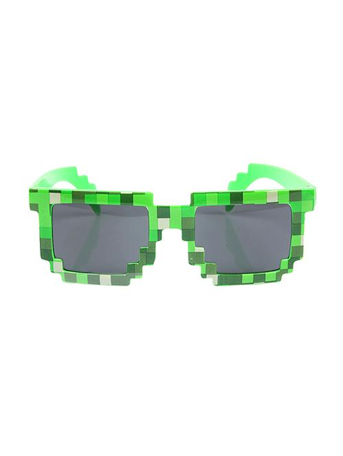 alpha man " green color 3d checkered frame" sunglass for mens - 14571624 - Very Small Image - 1