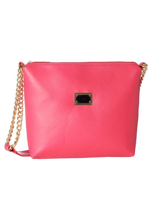pink leatherette regular sling bag - 14572142 - Very Small Image - 1
