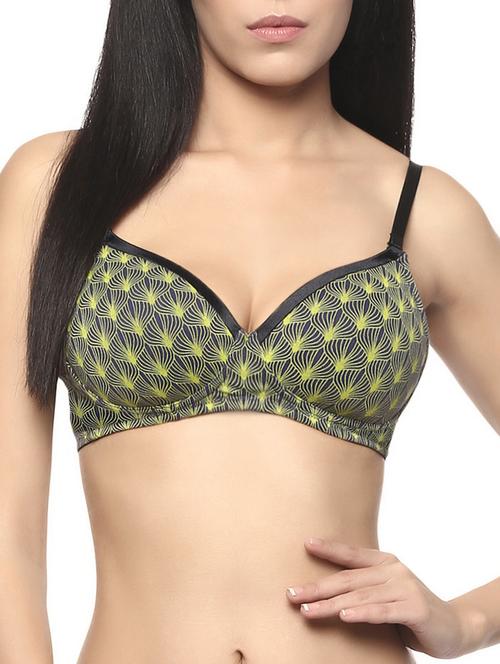green cotton push up bra - 14572529 - Very Small Image - 1
