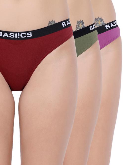 set of 3 multi colored bikini panties - 14572804 - Very Small Image - 1