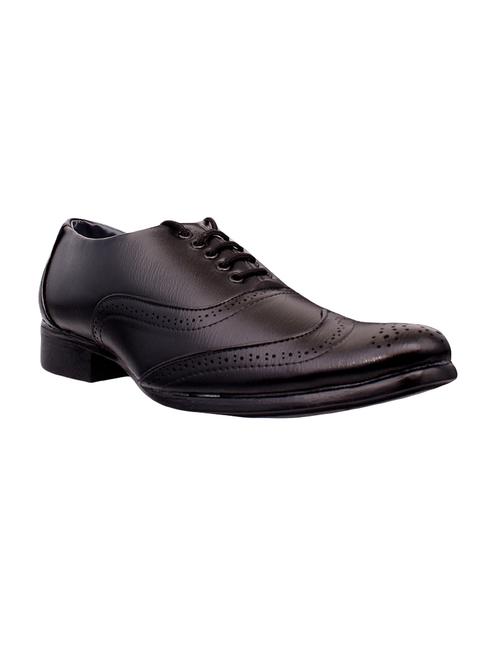 black leatherette formal brouge - 14572934 - Very Small Image - 1