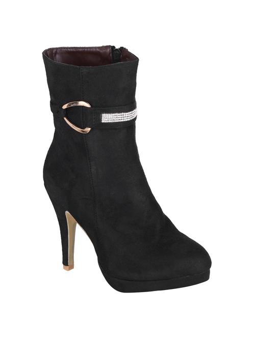black suede ankle  boot - 14573145 - Very Small Image - 1