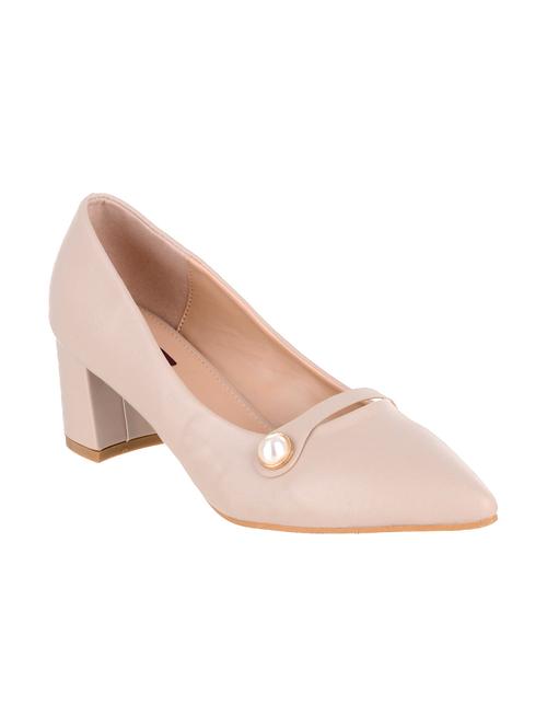beige fabric slip on pumps - 14573149 - Very Small Image - 1