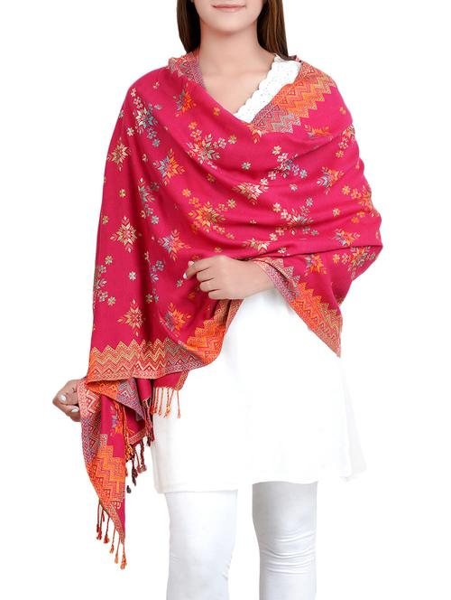 pink viscose shawl - 14573357 - Very Small Image - 1