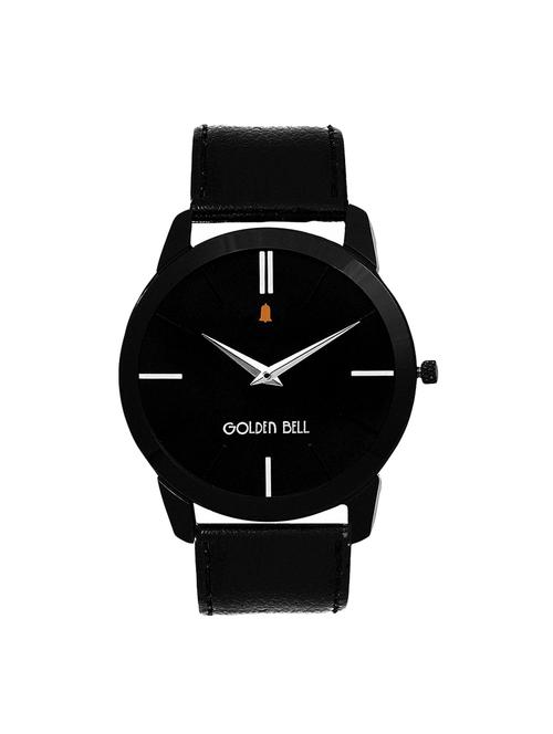 Golden Bell Black Strap Analog Wrist Watch for Men - GB-753 - 14573436 - Very Small Image - 1