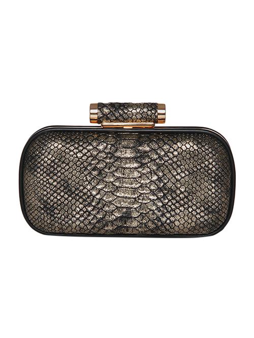 blue leatherette clutch - 14576372 - Very Small Image - 1