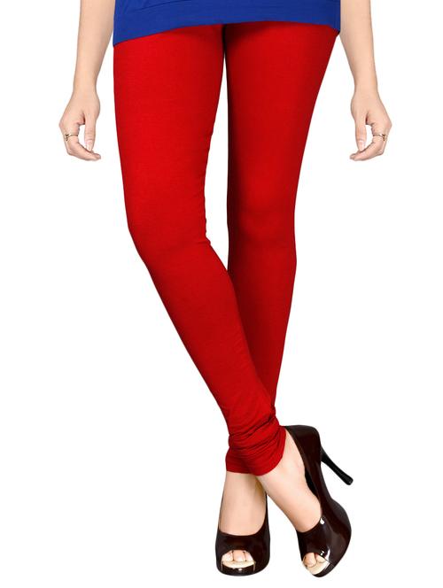 red cotton lycra leggings - 14578581 - Very Small Image - 1