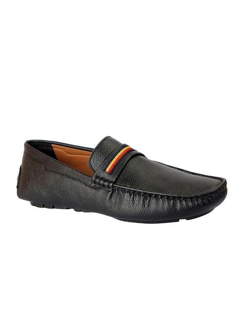 black leatherette slip on loafer - 14581764 - Very Small Image - 1