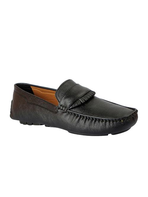 black leatherette slip on loafer - 14581776 - Very Small Image - 1