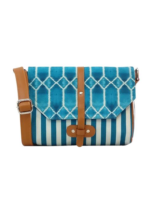 blue canvas regular sling bag - 14582297 - Very Small Image - 1