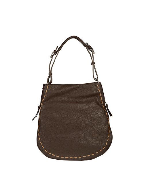 brown leatherette hobo bag - 14583491 - Very Small Image - 1
