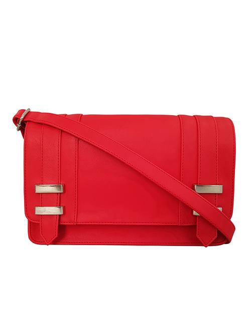 red leatherette regular sling bag - 14585432 - Very Small Image - 1