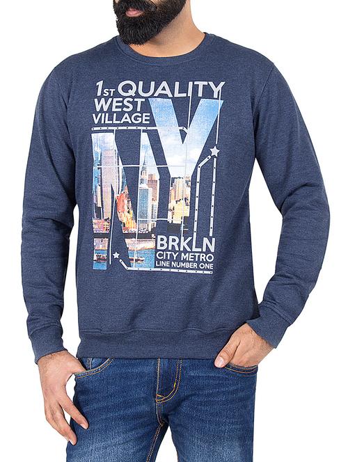 blue wool sweatshirt - 14587994 - Very Small Image - 1