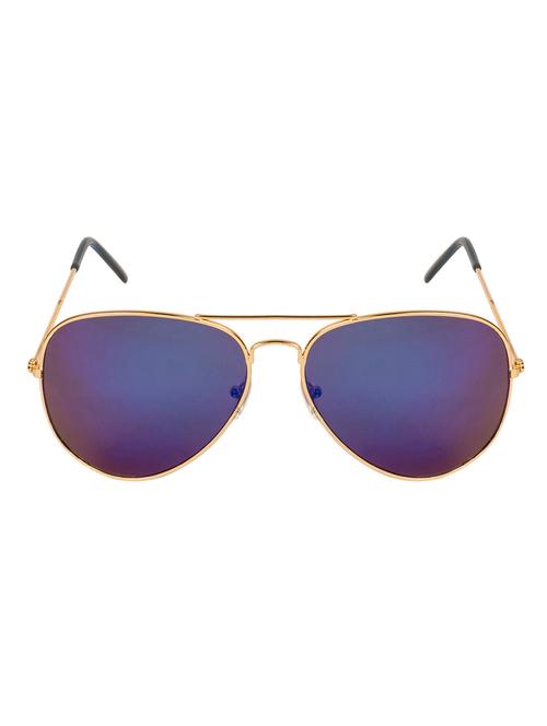 arzonai classics mirrored blue aviator shape uv protected sunglasses for men & women (ma-5557-s2) - 14590069 - Very Small Image - 1