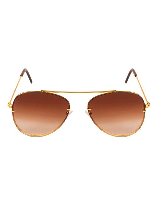 arzonai trending brown aviator shape uv protected sunglasses for men & women (ma-7777-s1) - 14590079 - Very Small Image - 1