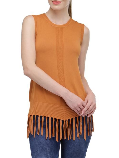 brown solid top - 14590157 - Very Small Image - 1