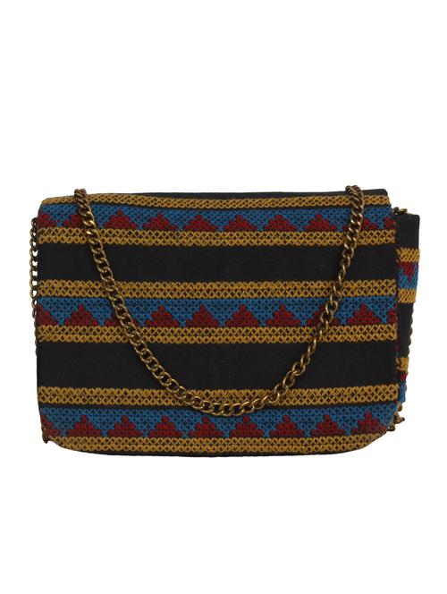 multi colored cotton box clutch - 14590218 - Very Small Image - 1