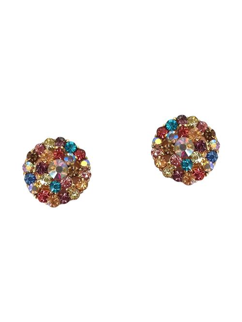 multi colored metal studs earrings - 14590288 - Very Small Image - 1