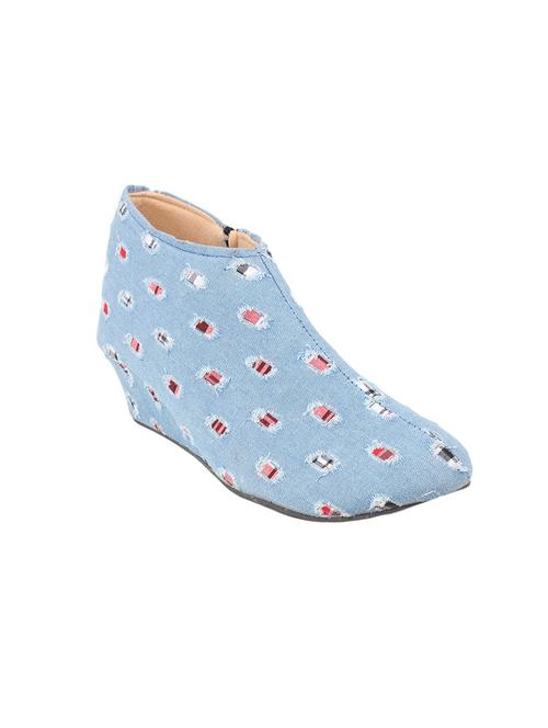 light blue  denim ankle  boot - 14590311 - Very Small Image - 1