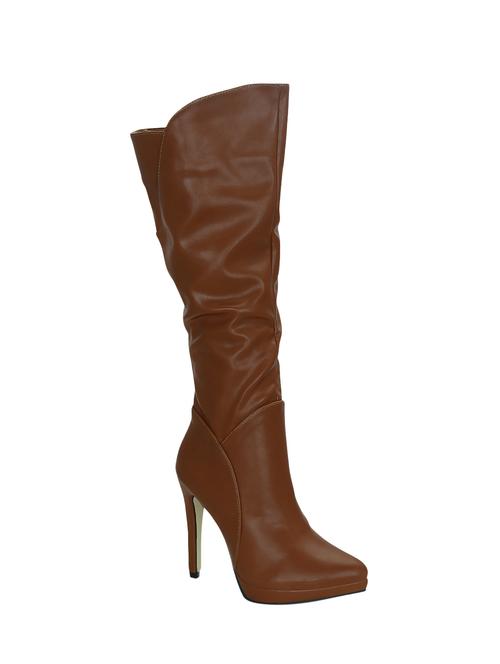 tan knee length  boot - 14590637 - Very Small Image - 1