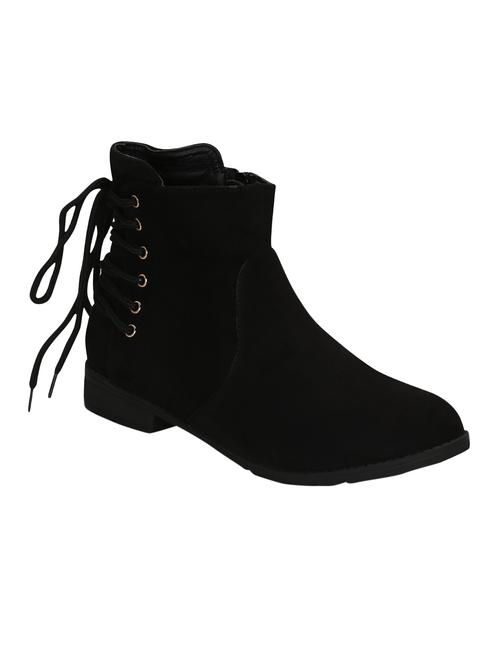 black suede ankle  boot - 14590644 - Very Small Image - 1
