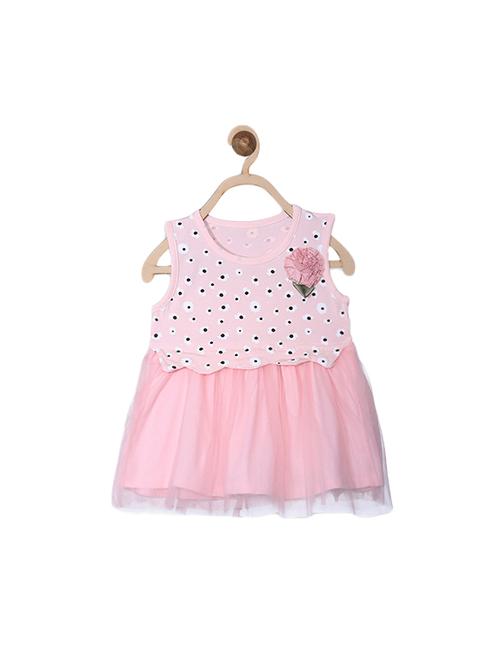 pink cotton frock - 14592410 - Very Small Image - 1