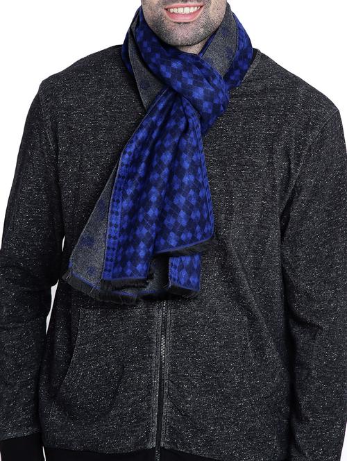 blue viscose muffler - 14594297 - Very Small Image - 1