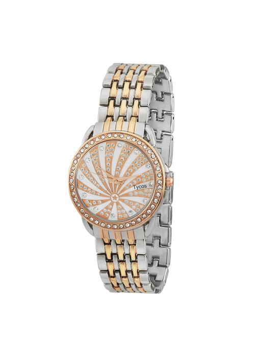 tycos white dial analog wrist watch - 14594881 - Very Small Image - 1
