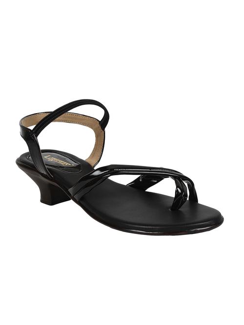 black pvc back strap sandals - 14596312 - Very Small Image - 1