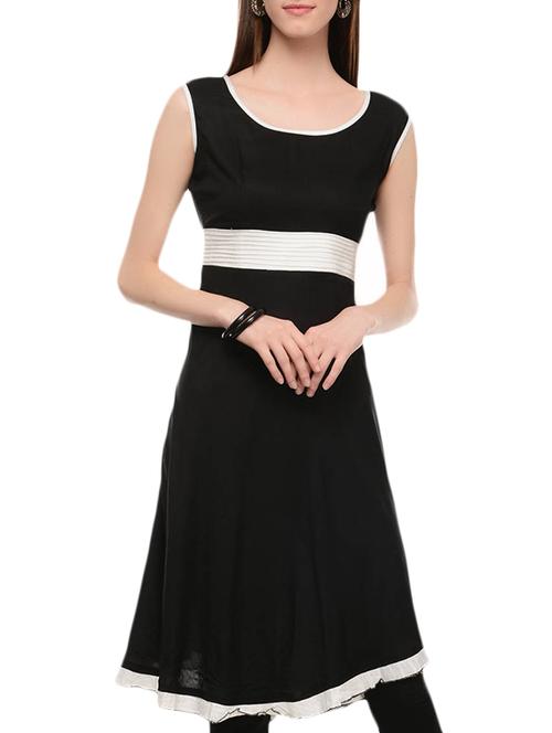 black rayon tunic - 14597581 - Very Small Image - 1