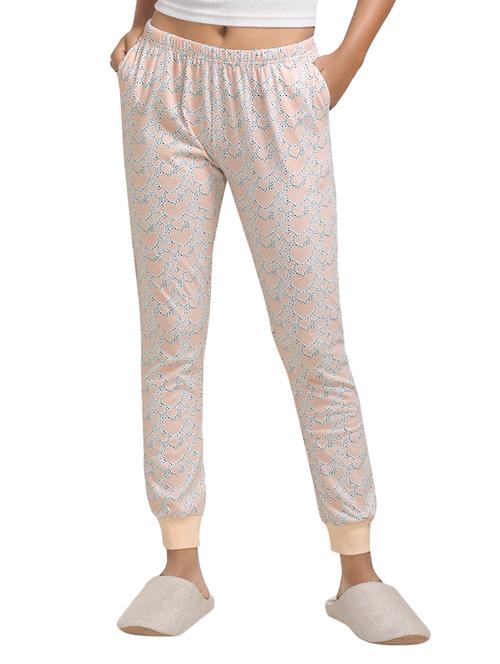 pink printed cotton pajama - 14598274 - Very Small Image - 1