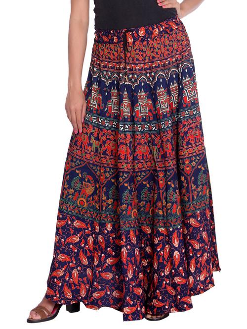 printed flared skirt - 14601809 - Very Small Image - 1