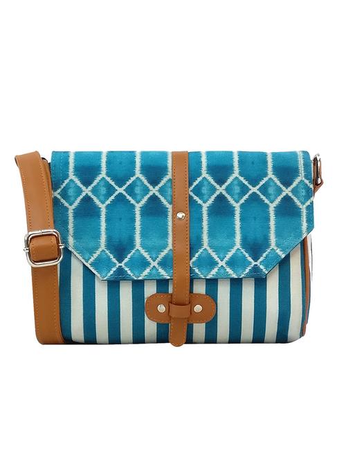 blue canvas regular sling bag - 14602560 - Very Small Image - 1