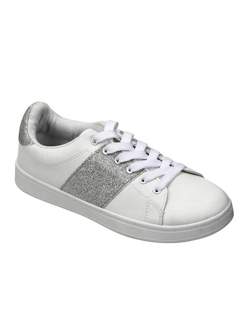 white  lace-up sneaker - 14604307 - Very Small Image - 1