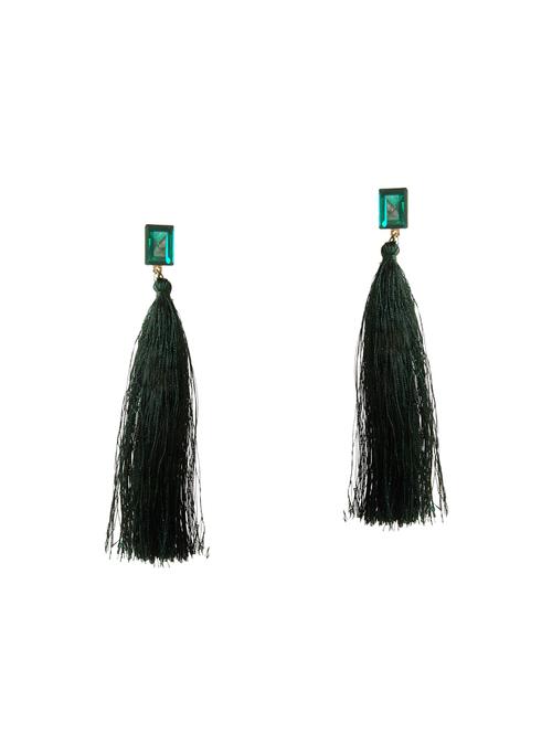 green crystal drop earrings - 14604577 - Very Small Image - 1