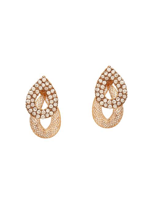 gold metal studs earrings - 14604588 - Very Small Image - 1