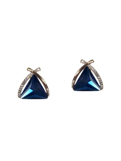 blue metal studs earrings - 14604620 - Very Small Image - 1