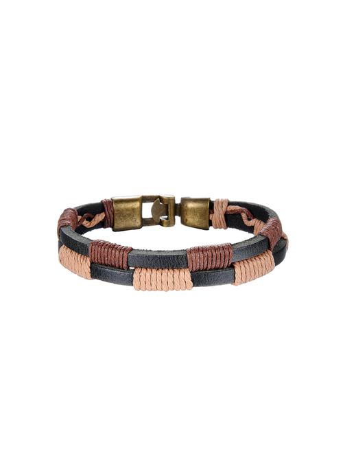 brown leather bracelet - 14605563 - Very Small Image - 1