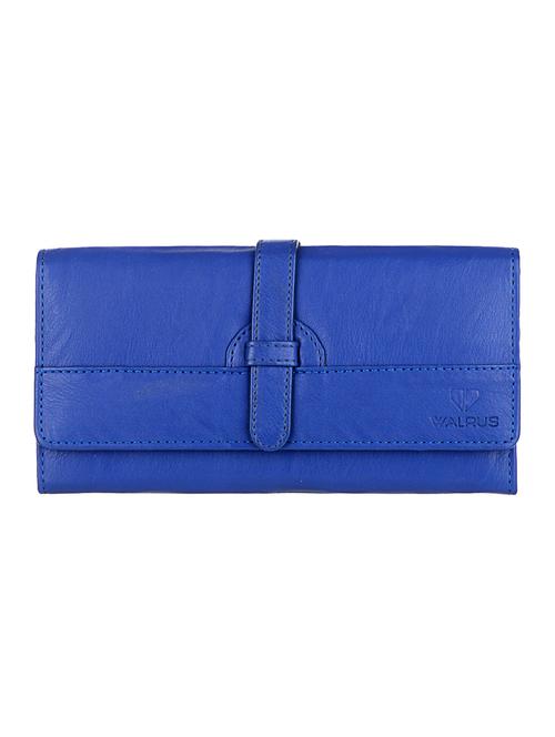 blue leather regular clutch - 14605718 - Very Small Image - 1