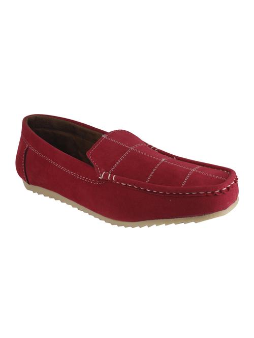 red Suede slip on loafer - 14606336 - Very Small Image - 1
