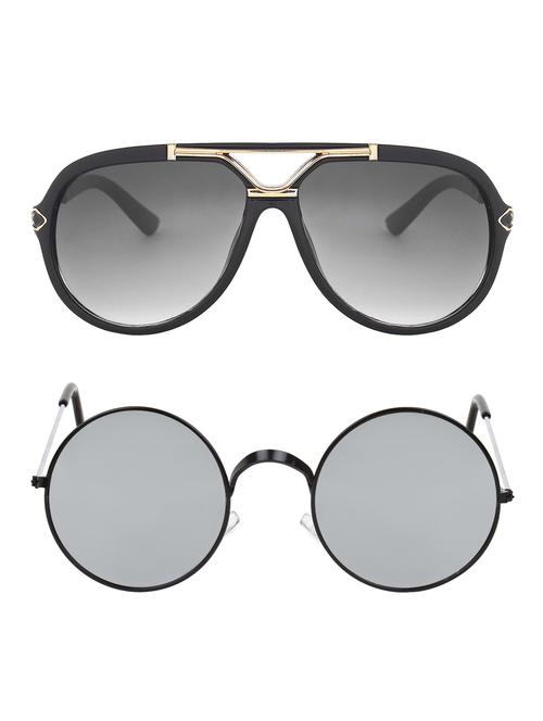 zyaden combo of 2 full rim sunglasses - 14608339 - Very Small Image - 1