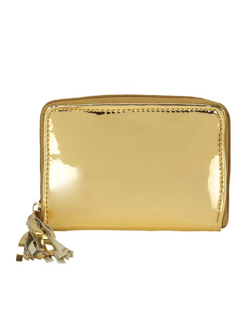 gold leatherette clutch - 14608789 - Very Small Image - 1