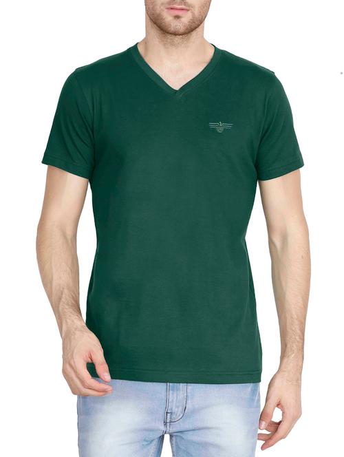 green cotton t-shirt - 14611748 - Very Small Image - 1