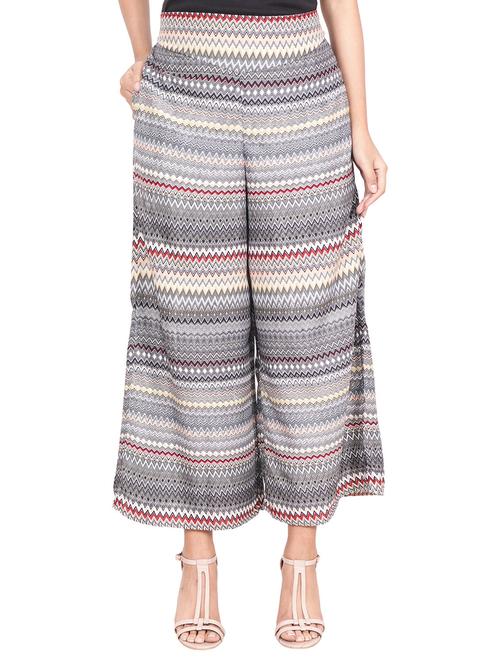 multi colored printed palazzo - 14613671 - Very Small Image - 1