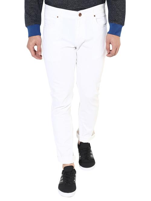 white cotton blend jeans - 14614073 - Very Small Image - 1