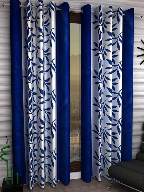 set of 2 polyester curtains - 14614945 - Very Small Image - 1