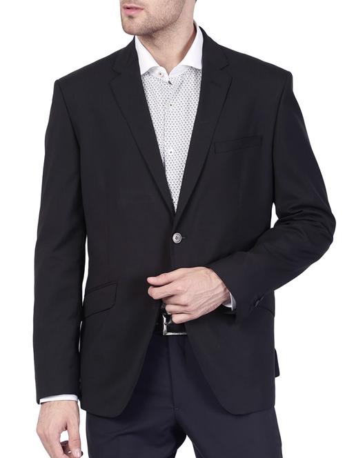 black cotton formal blazer - 14616119 - Very Small Image - 1