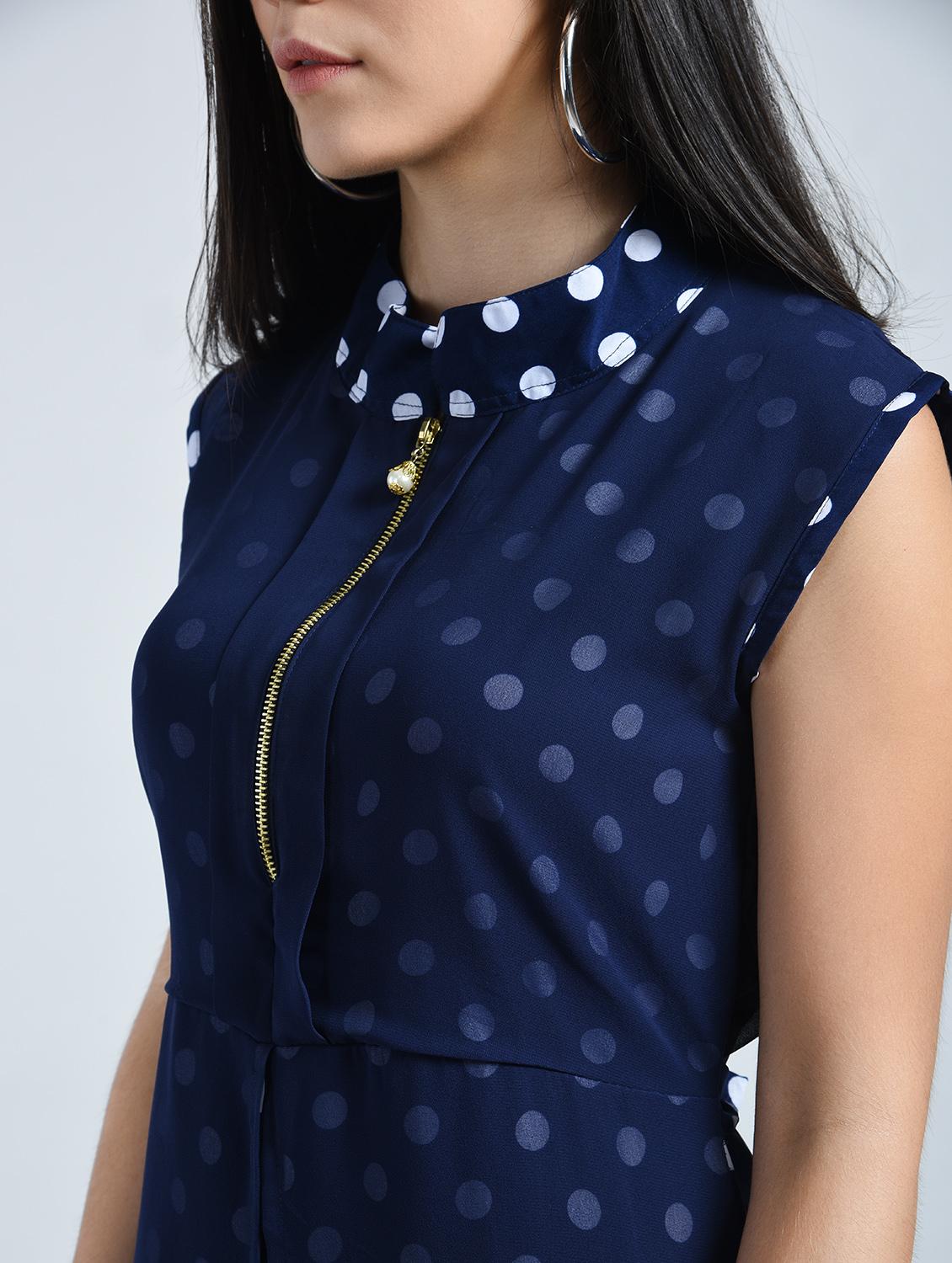 women's layered polka dots dress - 14616966 - Standard Image - 3